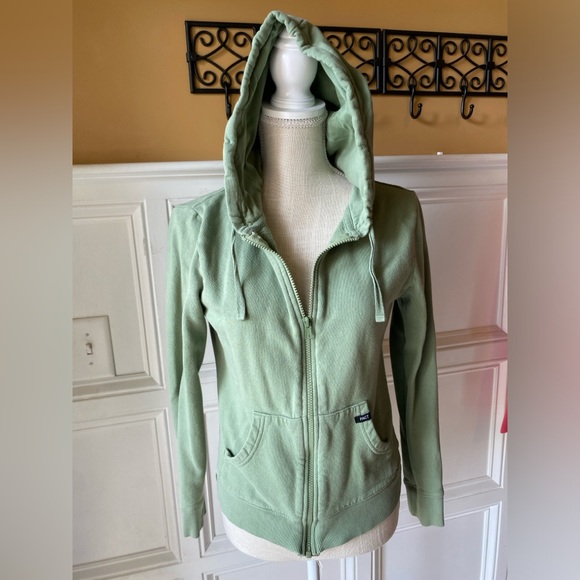 Pact Jackets & Blazers - 💒 5/$30 PACT ORGANIC COTTON GREEN ZIP JACKET HOODIE